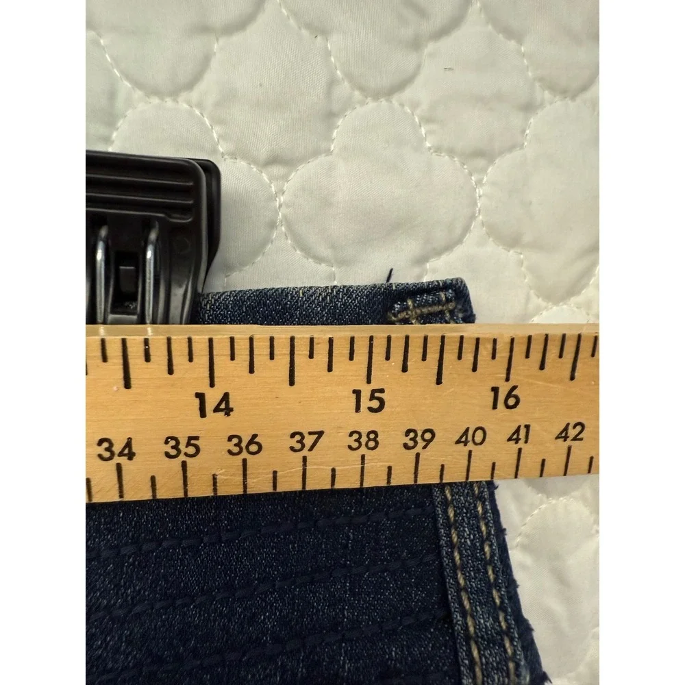 Jessica‎ Simpson Womens Blue Wash Denim Flare Jeans Button Fly SIze 30/10